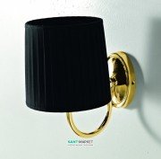 Светильник для ванной ArtCeram Victoria настенный чёрный/золото HEA038 73