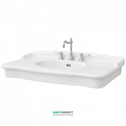 Раковина для ванной ArtCeram Hermitage 112х63 см белый глянцевый HEL004 01;00