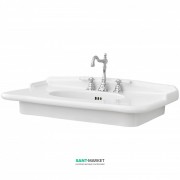 Раковина для ванной ArtCeram Hermitage 93х58 см белый глянцевый HEL005 01;00