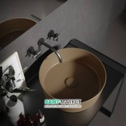 Раковина для ванной накладная Hatria HAPPY HOUR SLIM_Alchemy TOBACCO 440x440 A0Y1VG29