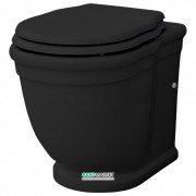 Унитаз напольный ArtCeram Hermitage 36х55 см чёрный глянцевый HEV005 03;00