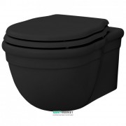 Унитаз подвесной ArtCeram Hermitage 36х55 см чёрный глянцевый HEV010 03;00