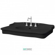 Раковина для ванної ArtCeram Hermitage 112х63 см чорний глянсовий HEL004 03; 00