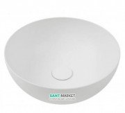 Раковина для ванной накладная Hatria HAPPY HOUR SLIM_Alchemy WHITE MATT 400x400 A0Y1VF25