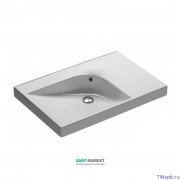 Раковина для ванной накладная левая Hatria GRANDANGOLO 75х50 см YXNS01