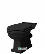 Чаша унітазу-моноблок ArtCeram Hermitage 36х71 см чорний глянсовий HEV004 03; 00