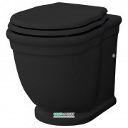 Унітаз підлоговий ArtCeram Hermitage 36х55 см чорний глянсовий HEV005 03; 00