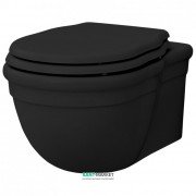 Унітаз підвісний ArtCeram Hermitage 36х55 см чорний глянсовий HEV010 03; 00