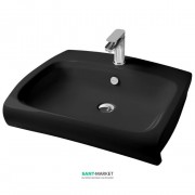 Раковина для ванної ArtCeram Hi-Line 65х51,5 см чорний глянсовий HIL002 03; 00
