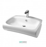 Раковина для ванной ArtCeram Hi-Line 65х51,5 см белый глянцевый HIL004 01;00