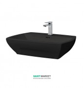 Раковина для ванной ArtCeram Jazz 70х48 см чёрный глянцевый JZL005 03;00
