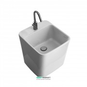 Раковина для ванной подвесная/накладная Hatria G-Full 40x48 см санфарфор белый YXJG01