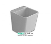 Раковина для ванної підвісна / накладна Hatria G-Full 40x48 см без отворів санфарфор білий YXJH01