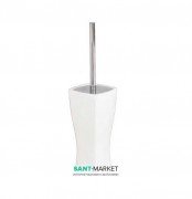 Йоржик для унітазу ArtCeram JAZZ настінний білий глянцевий / хром JZA010 01