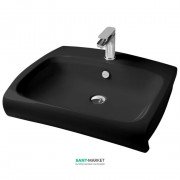 Раковина для ванной ArtCeram Hi-Line 65х51,5 см чёрный глянцевый HIL002 03;00