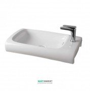 Раковина для ванної ArtCeram Hi-Line 70х41 см білий глянсовий HIL003 01; 00