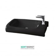 Раковина для ванної ArtCeram Hi-Line 70х41 см чорний глянсовий HIL003 03; 00