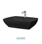 Раковина для ванной ArtCeram Jazz 70х48 см чёрный глянцевый JZL005 03;00