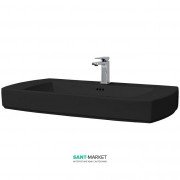 Раковина для ванной ArtCeram Jazz 91,5х48 см чёрный глянцевый JZL001 03;00