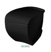 Унітаз підлоговий ArtCeram Hi-Line 38х54,5 см чорний глянсовий HIV002 03; 00