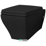 Унитаз подвесной ArtCeram JAZZ 36х53,5 см чёрный глянцевый JZV001 03;00