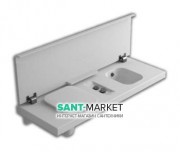 Подвесная система со встроенным унитазом слева и биде Hatria G-Full 50х141.5 см санфарфор белый YXJT01