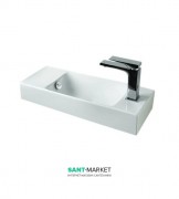 Раковина для ванной ArtCeram Lavamani Brick 54х20 см белый глянцевый LML002 01;00