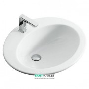 Раковина для ванної ArtCeram Minerva 62х53 см білий глянсовий MNL001 01; 00