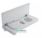 Підвісна система з вбудованим унітазом зліва і біде Hatria G-Full санфарфор білий YXJR01