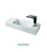 Раковина для ванной ArtCeram Lavamani Brick 54х20 см белый глянцевый LML002 01;00