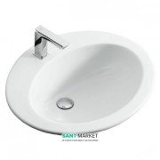 Раковина для ванної ArtCeram Minerva 62х53 см білий глянсовий MNL001 01; 00