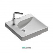 Раковина для ванной накладная Hatria Grandangolo 50х50 см чаша справа белый YXER01