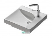 Раковина для ванної підвісна Hatria Grandangolo 50х50 см чаша зліва білий YXFB01