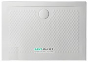 Душовий піддон Artceram Texture 100х70 см білий глянсовий PDR018 01; 00