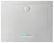 Душовий піддон Artceram Texture 100х80 см білий матовий PDR019 05; 00