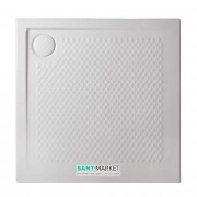 Душевой поддон Artceram Texture 90х90 см белый глянцевый PDQ008 01;00