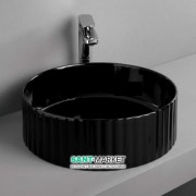 Раковина для ванной ArtCeram Millerighe Ø44 см чёрный матовый OSL010 17;00