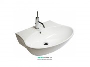 Раковина для ванної накладна Hatria Nido 48x68 см санфарфор білий YXEP01