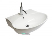 Раковина для ванної підвісна / накладна Hatria Nido 48x68 см санфарфор білий Y0QX01