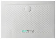 Душовий піддон Artceram Texture 100х70 см білий матовий PDR018 05; 00