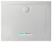 Душовий піддон Artceram Texture 90х72 см білий матовий PDR017 05; 00