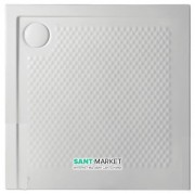 Душовий піддон Artceram Texture 90х90 см білий матовий PDQ008 05; 00