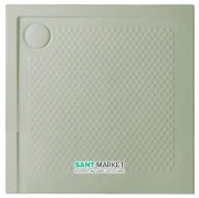 Душевой поддон Artceram Texture 90х90 см светло-зелёный PDQ008 26;00