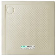 Душевой поддон Artceram Texture 90х90 см санфарфор песочный PDQ008 31;00