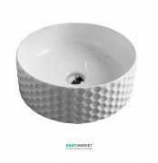Раковина для ванної ArtCeram Esagono Ø40 см білий глянсовий OSL013 01; 00