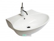 Раковина для ванной подвесная/накладная Hatria Nido 48x68 см санфарфор белый Y0QX01