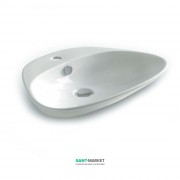 Раковина для ванной ArtCeram Plettro Quadro 59х44,5 см белый глянцевый PTL002 01;00