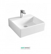 Раковина для ванної ArtCeram Quadro 40х38 см білий глянсовий QUL005 01; 00