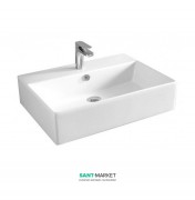Раковина для ванной ArtCeram Quadro 65х48 см белый глянцевый QUL003 01;00