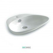 Раковина для ванной ArtCeram Plettro Quadro 59х44,5 см белый глянцевый PTL002 01;00